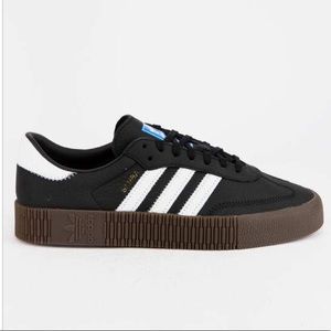 💯 Authentic Womens Adidas Sambarose Black & Gum